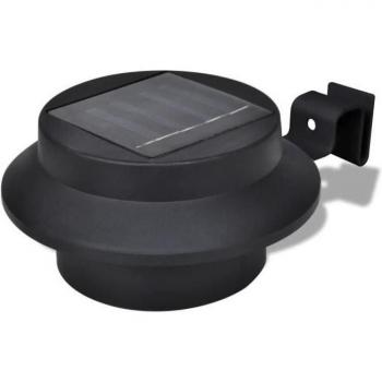 Clôture solaire NOIR – Ensemble 6 lampes (YESMAEFR)