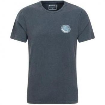 Mountain Warehouse Herren T-Shirt Edinburgh Naturmotiv Dunkelblau M
