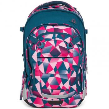 Satch „Match Pink Crush“ Schulrucksack 9F5 – rosa geometrisches Design