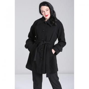 Cappotto Nero Juliette di Hell Bunny