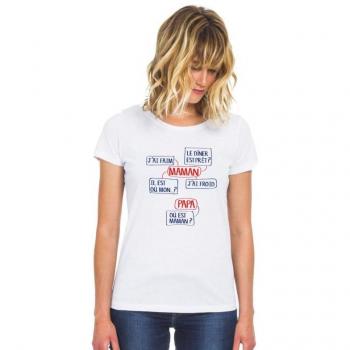 XXL Nero Femmina Maman J'ai faim T‑shirt