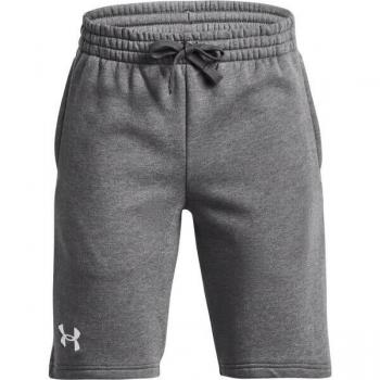 Shorts infantiles de punto gris Under Armour Rival 8 años