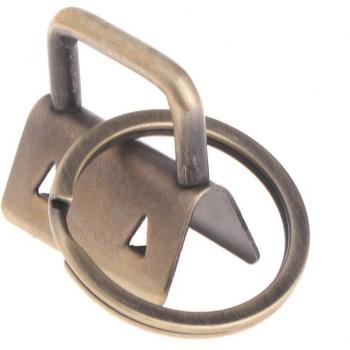 10Pcs 25mm Wristlet Clip Split Rings