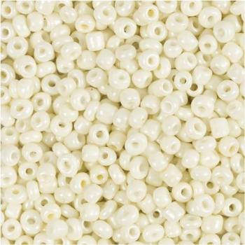 Rocailles Perlen 3 mm, 25 g, Code 02, Perlmutt