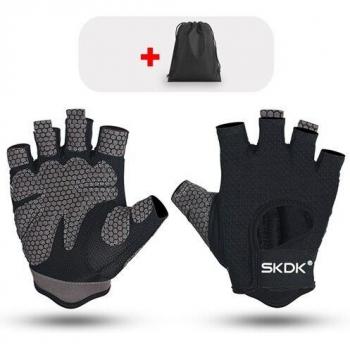 Gants respirants demi-doigt pour haltères SKDK