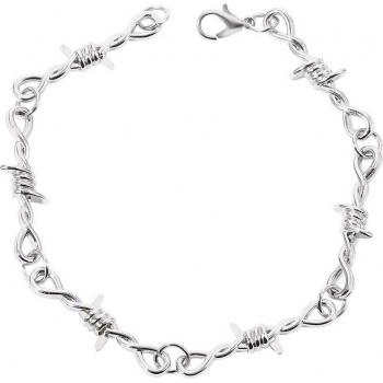 Bracelet géométrique en acier et titane pour homme