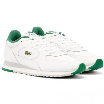 Lacoste Linetrack Sneakers Bianche in Pelle da Uomo – Linea Sportiva di Lusso