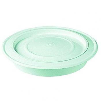 Rosette à 15 cm (150 mm) pour tuyaux d'eau potable – finition bois rosace blanchâtre