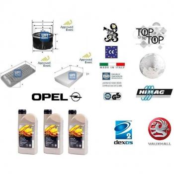 Set de Filtros Tagliando con Aceite 3 L 5 W‑30 para Opel Agila B 1.0 12 V 48 kW