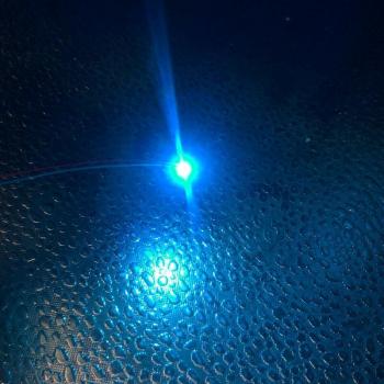 LED SMD 3V bleu glacé #0402, 30 cm en fil pré-câblé – Kit pour modèles réduits et miniatures
