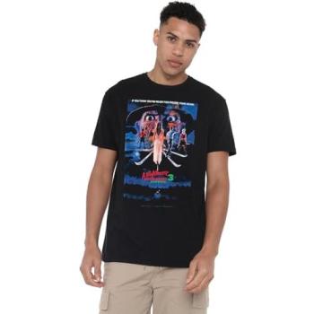 Elm Street 3 Dream Warriors Throwback Poster T‑Shirt – 4XL, Black