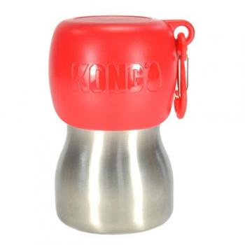 Gourde de Sécurité KONG H2O – 270 ml, Acier inoxydable, Design Rouge