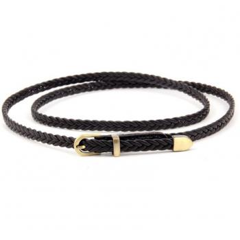 Cinturón Tejido Negro para Mujer
