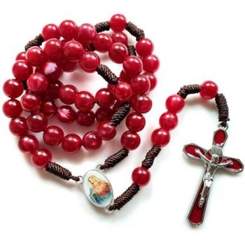 Joya Católica: Cruz de Cuentas Acrílicas 10 mm
