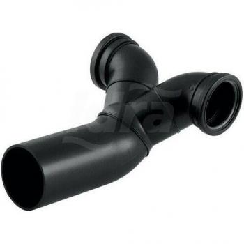 Geberit Coude Raccordement DN 100/90/90, Angle à 90°, PE-HD