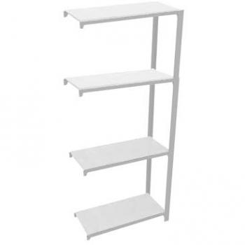 Estantería Simon Rack 4/400 METAL A.M. GRIS/BLANCO, 1500 x 900 x 400 mm, 200 kg, 4 estantes metálicos