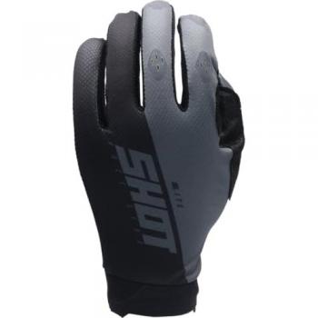 Schot Lite Motorradhandschuhe – Motocross, Schwarz/Grau, XL, Herren