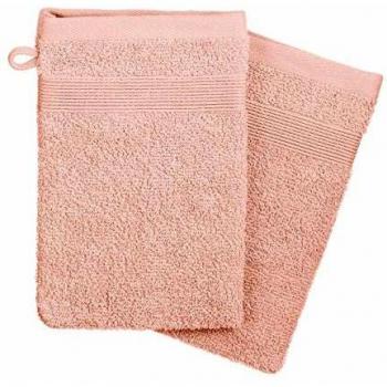 Rosa Waschhandschuhe 2er-Set