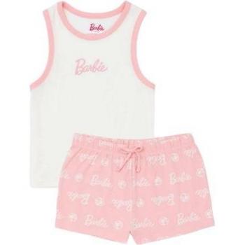 Barbie Women's Pink/White Sleep Set