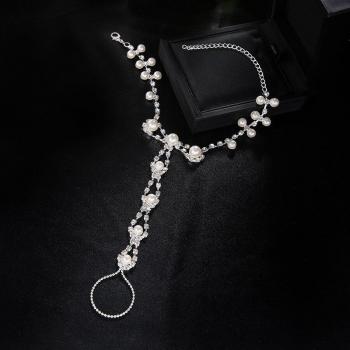 Tobillera Bohemia en Perlas Imitación