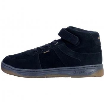 Chaussures montantes Kickers Kickalien en cuir bleu 36