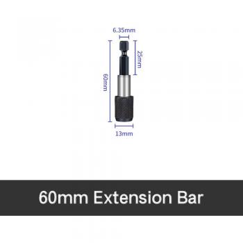 Long Handle Magnetic Extension Bit Set 1/4