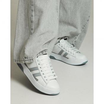 Kento 15514 Dames Hardloopschoenen 36 Wit-Grijs Leer
