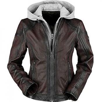 Gipsy Angy W18 LASANV Damen Lederjacke dunkelrot XL