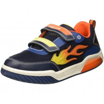 Geox J Inek Boy C, Sneakers Basse Bambino, Blu