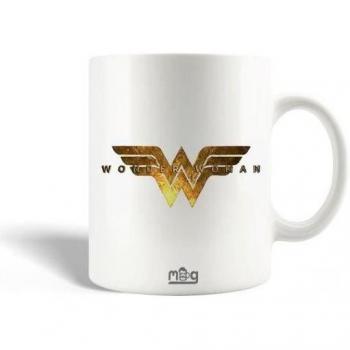 Tazza Wonder Woman in Ceramica con Simbolo Dorato