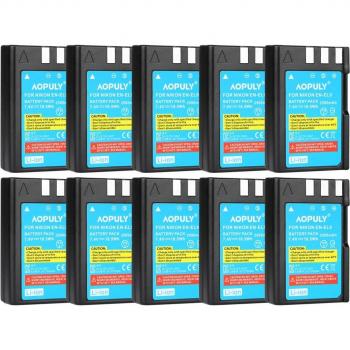 Batería AOPULY EN-EL9a 2500mAh diseñada para Nikon D4000 serie