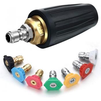 Accessoires pour laveuse à pression, buse Turbo rotative 4.0, coupleur 1/4 pouce, 7 embouts de pulvérisation