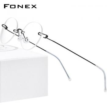 FONEX Korean Screwless Round Glasses