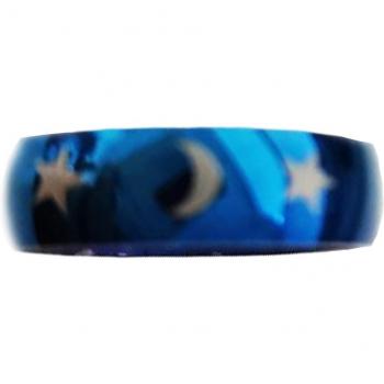 Moon-Star Peaceful Steel Band – 6mm, Blue 62