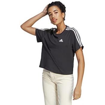 Adidas Sportswear T-Shirt »W 3S CR TOP« – Damen, Schwarz, 2XL