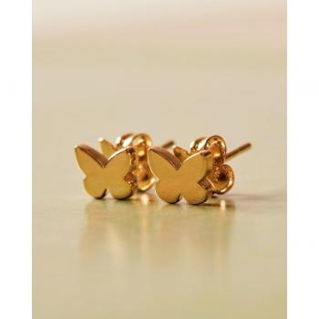 Pendientes Apodemia mini en oro amarillo