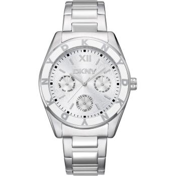 DKNY Femme Chrono‑Sport 36 mm – Montre à Minerale Argent