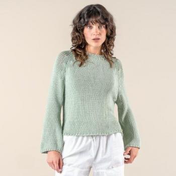 Living Crafts Bio-Damenpullover mit Raglanärmeln, 3/4-Arm, Gr. S