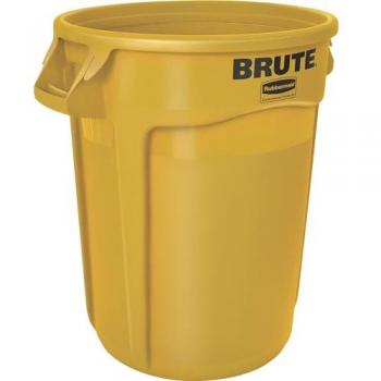 Rubbermaid Brute 121.1L Yellow Round Container