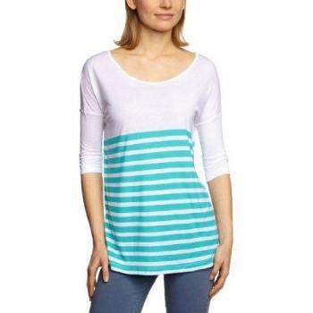 Vero Moda Camisa Estampado Verde y Blanco 3/4