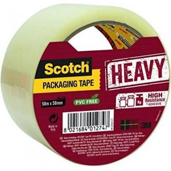 Scotch Packaging Tape Heavy 50mmx50m Clear HV.5050.S.B 3M01274