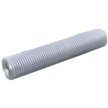 VidaXL Chicken Wire Fence Galvanized Steel 32.8'x3.3' Silver