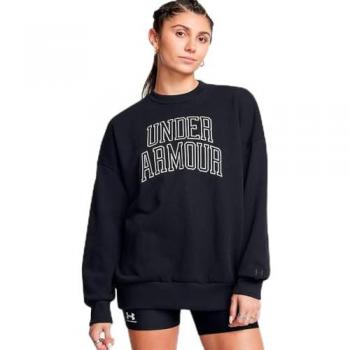 Under Armour Women's Icon Heavyweight Terry Sweatshirt Black / Summit White