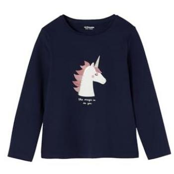 Navy Blue Bunny Bow Dress Shirt