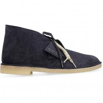 Clarks Suède Desert Boots voor Mannen in Blauw