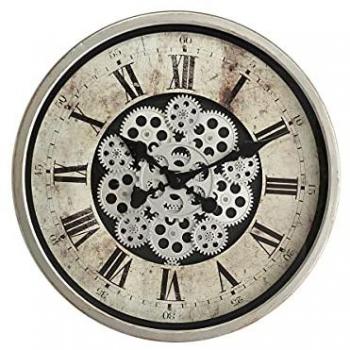 Reloj Elegante Mecanismo Gris 46 cm