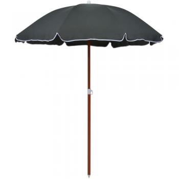 VidaXL Sonnenschirm mit Stahlmast in Anthrazit 180 cm