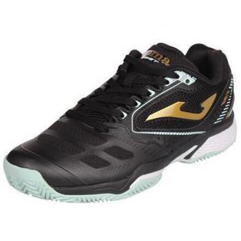 Damen-Joma Sport Set 22 Clay Laufschuhe in Schwarz, unisex Passform