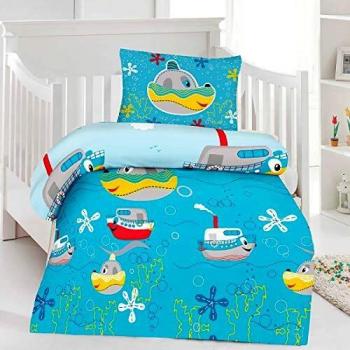 Bettwäsche Set Robbie für Kinder, 100 x 135 cm, 40 x 60 cm, Baumwolle