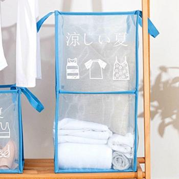 Ademend doeken wasmand voor de badkamer